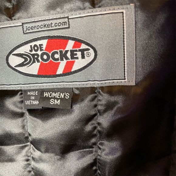 Joe Rocket Women's Motorcycle Jacket Black Full-Zip Reflective Piping Sz S - Picture 5 of 8